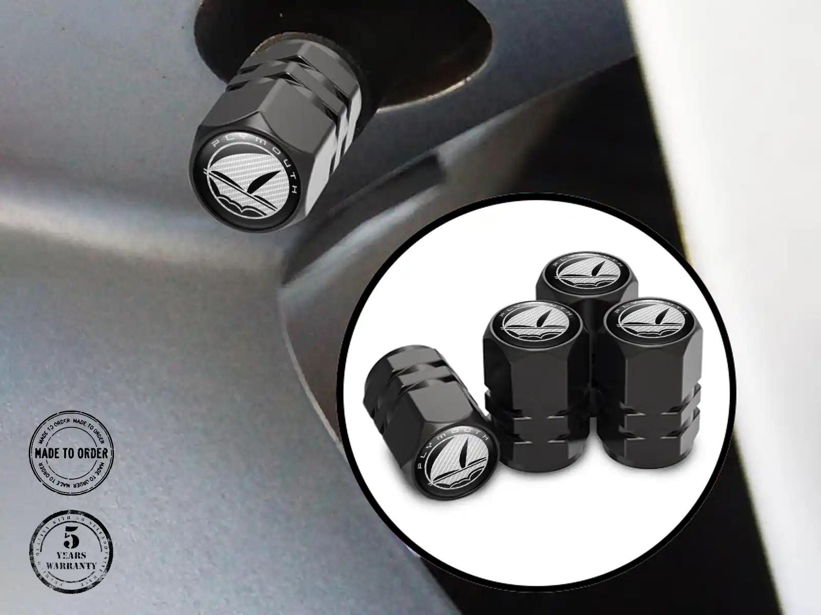 Plymouth Protections Valve Vélos Acier Inoxydable